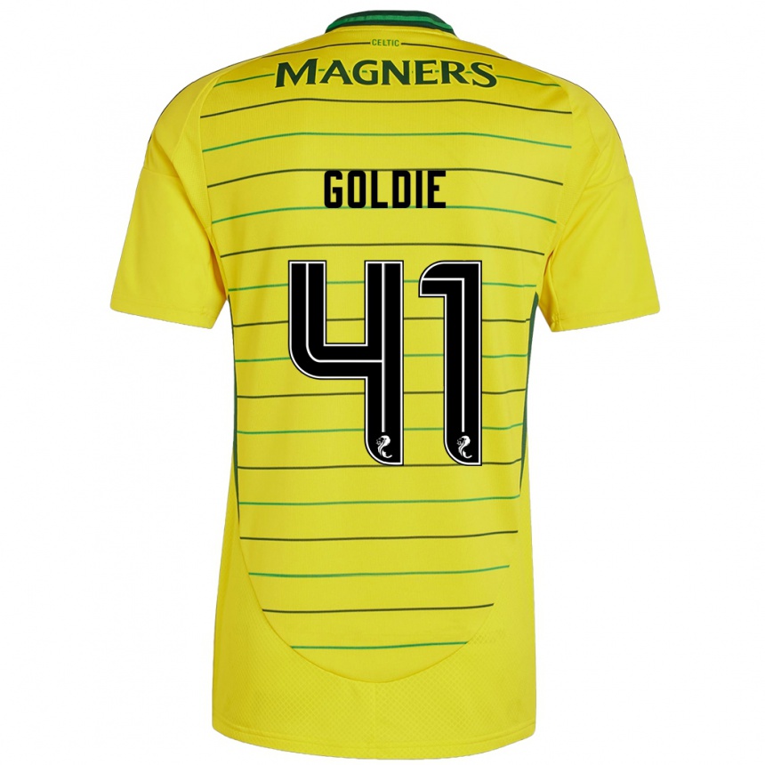 Men Football Clare Goldie #41 Yellow Away Jersey 2024/25 T-Shirt Australia