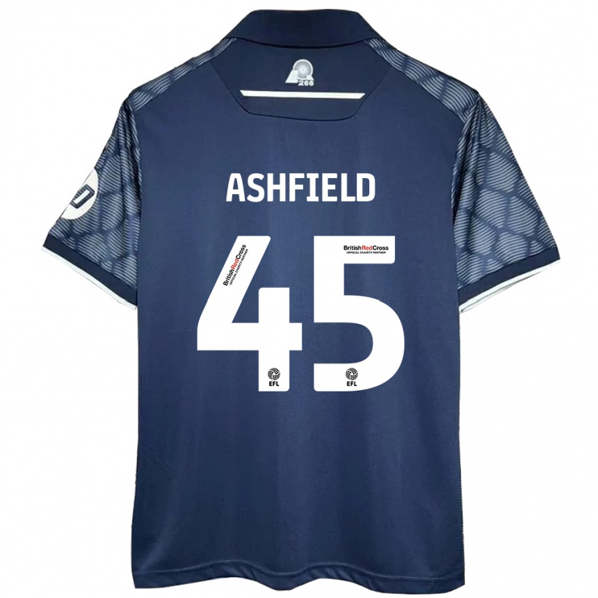 Men Football Harry Ashfield #45 Black Away Jersey 2024/25 T-Shirt Australia