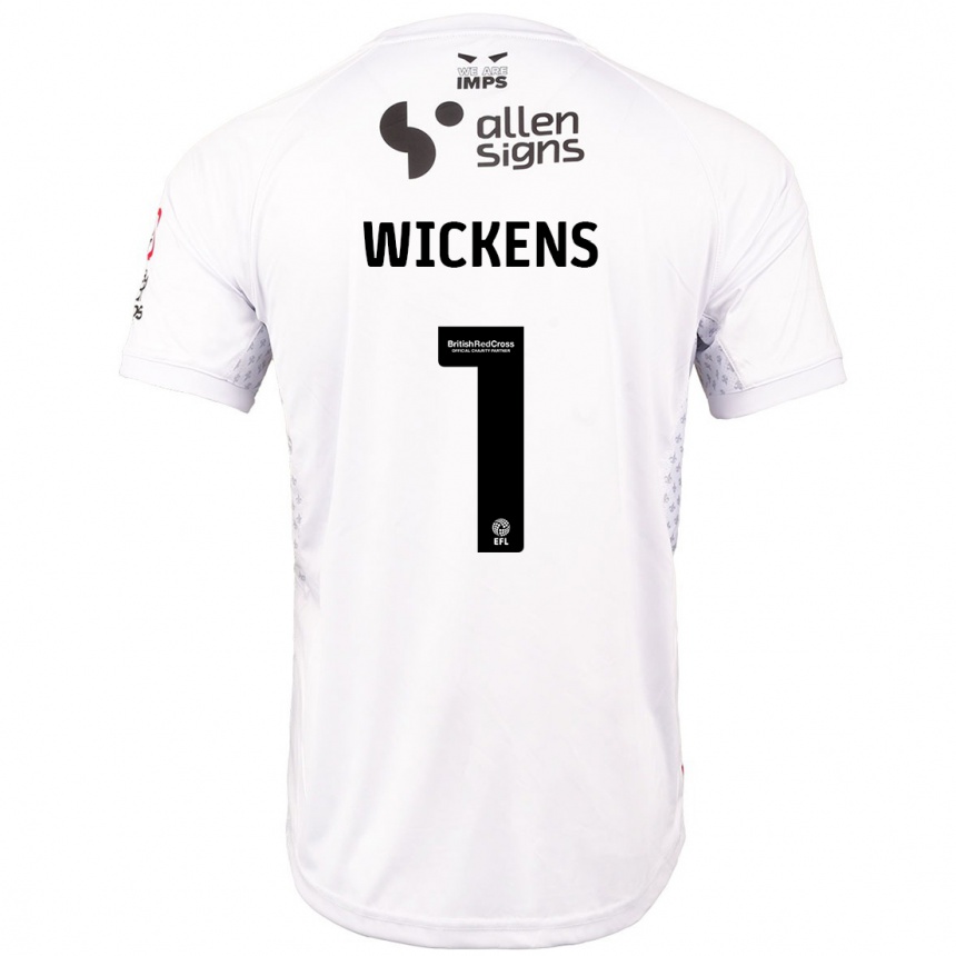 Men Football George Wickens #1 Red White Away Jersey 2024/25 T-Shirt Australia