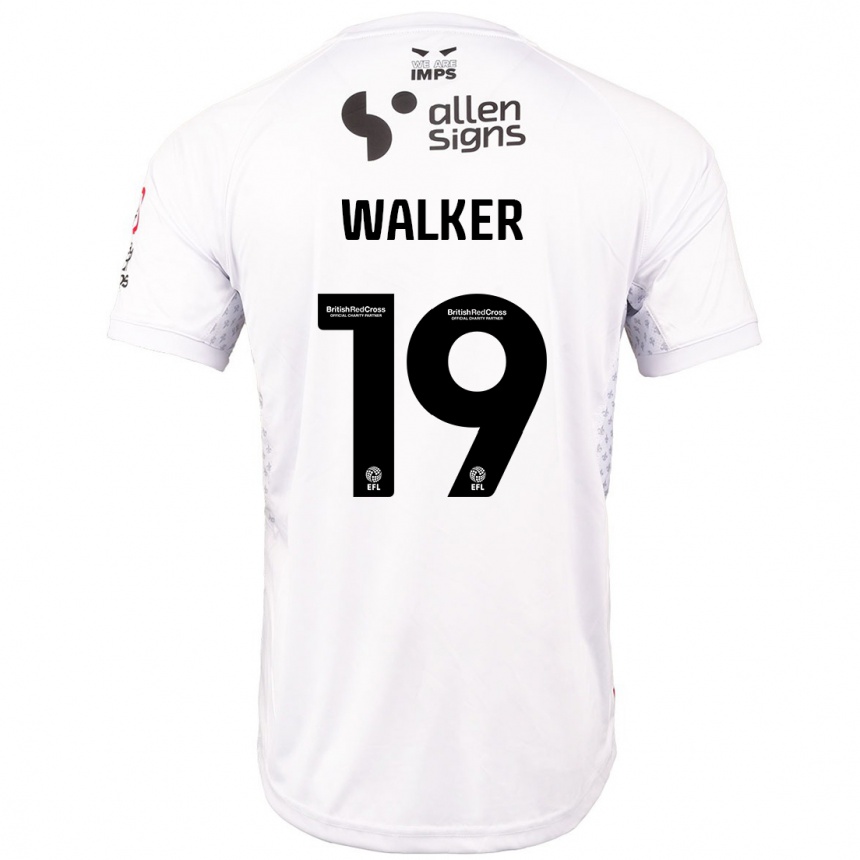 Men Football Tyler Walker #19 Red White Away Jersey 2024/25 T-Shirt Australia