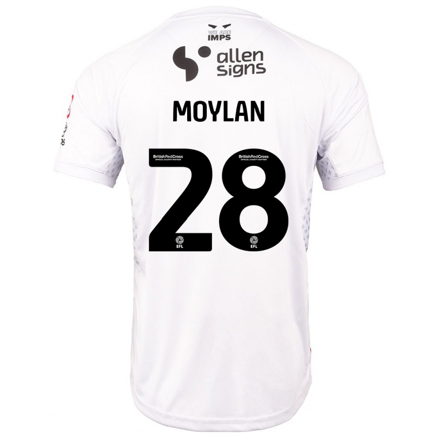 Men Football Jack Moylan #28 Red White Away Jersey 2024/25 T-Shirt Australia