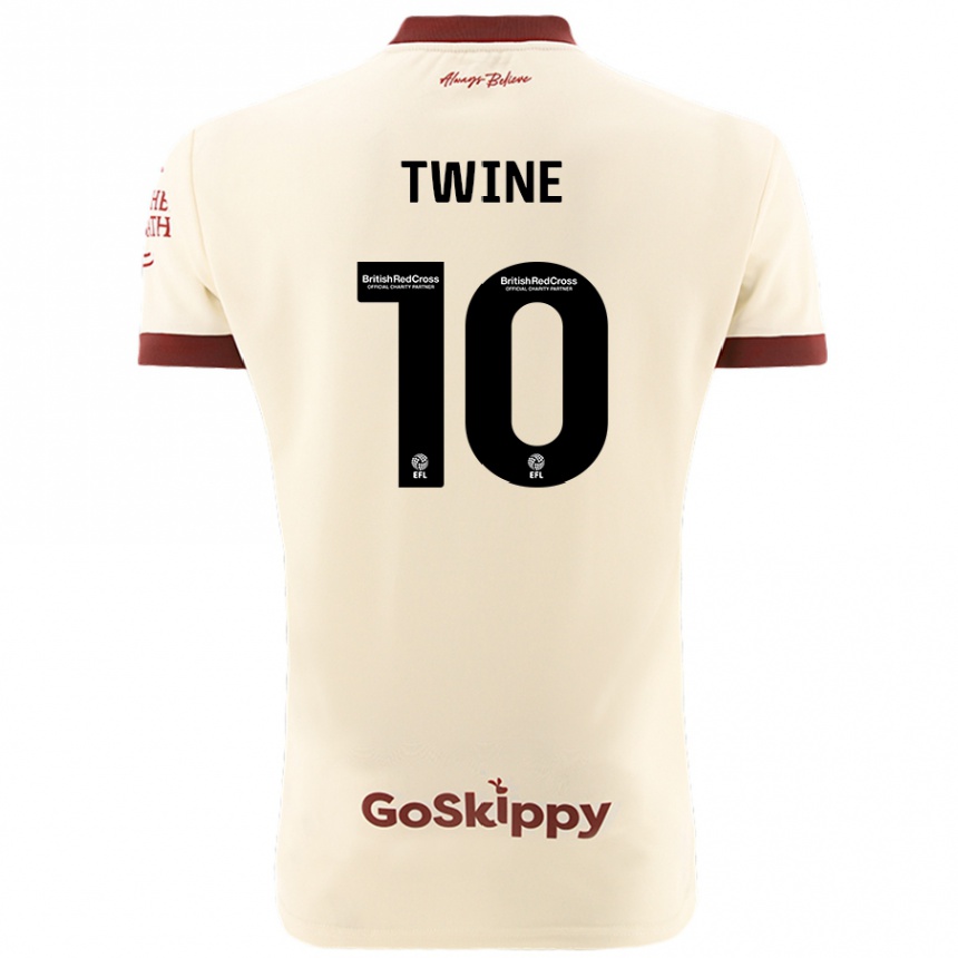 Men Football Scott Twine #10 Cream White Away Jersey 2024/25 T-Shirt Australia