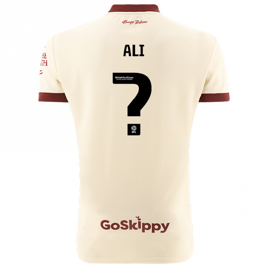 Men Football Zack Ali #0 Cream White Away Jersey 2024/25 T-Shirt Australia