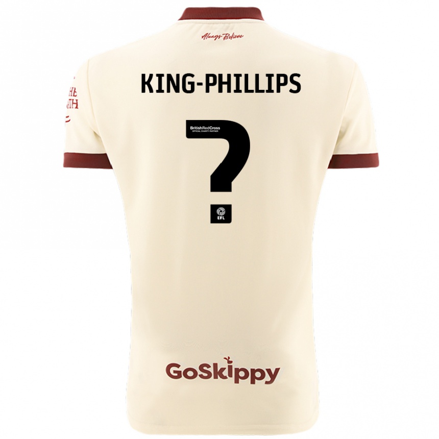 Men Football Zac King-Phillips #0 Cream White Away Jersey 2024/25 T-Shirt Australia