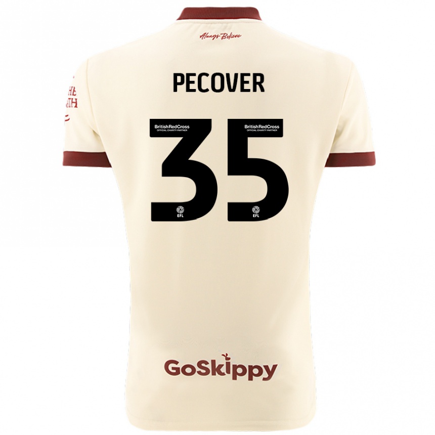 Men Football Leo Pecover #35 Cream White Away Jersey 2024/25 T-Shirt Australia