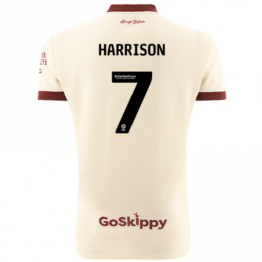 Men Football Abi Harrison #7 Cream White Away Jersey 2024/25 T-Shirt Australia