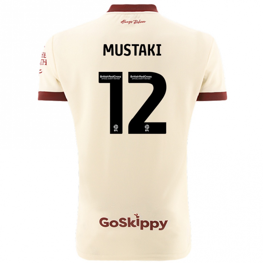 Men Football Chloe Mustaki #12 Cream White Away Jersey 2024/25 T-Shirt Australia