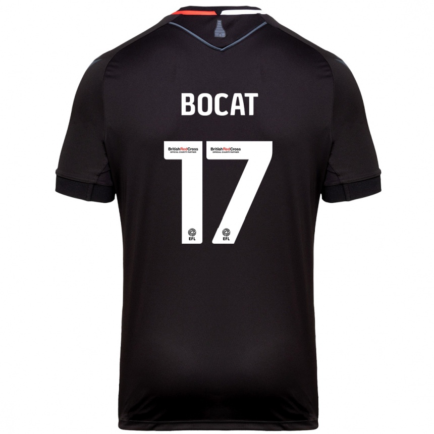 Men Football Eric-Junior Bocat #17 Black Away Jersey 2024/25 T-Shirt Australia