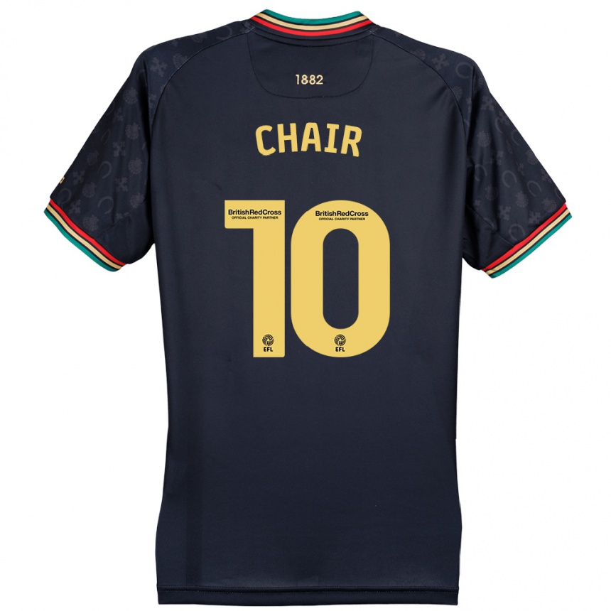 Men Football Ilias Chair #10 Dark Navy Blue Away Jersey 2024/25 T-Shirt Australia