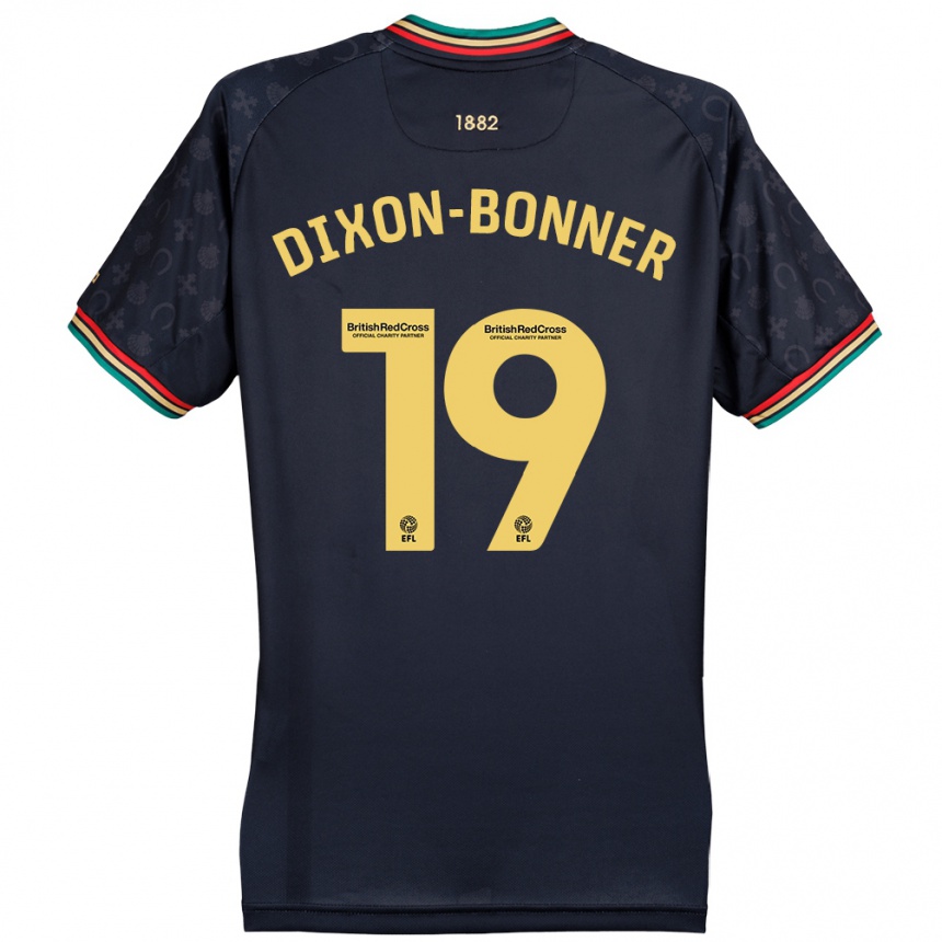 Men Football Elijah Dixon-Bonner #19 Dark Navy Blue Away Jersey 2024/25 T-Shirt Australia