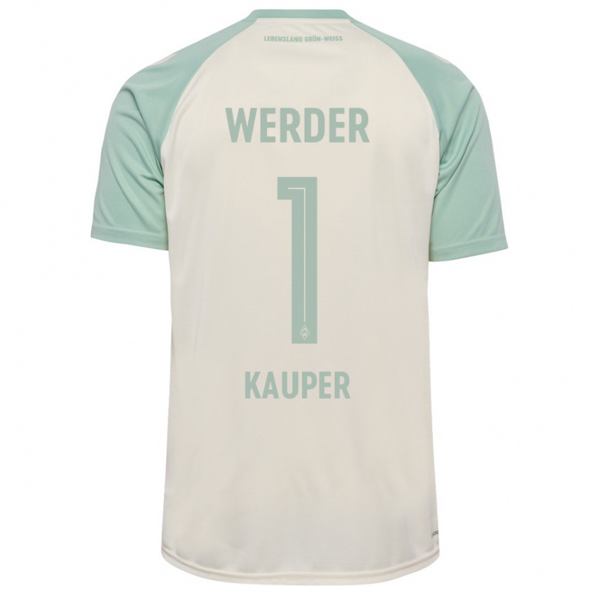 Men Football Ben Käuper #1 Off-White Light Green Away Jersey 2024/25 T-Shirt Australia