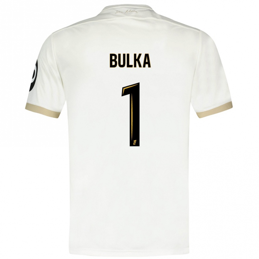 Men Football Marcin Bulka #1 White Gold Away Jersey 2024/25 T-Shirt Australia