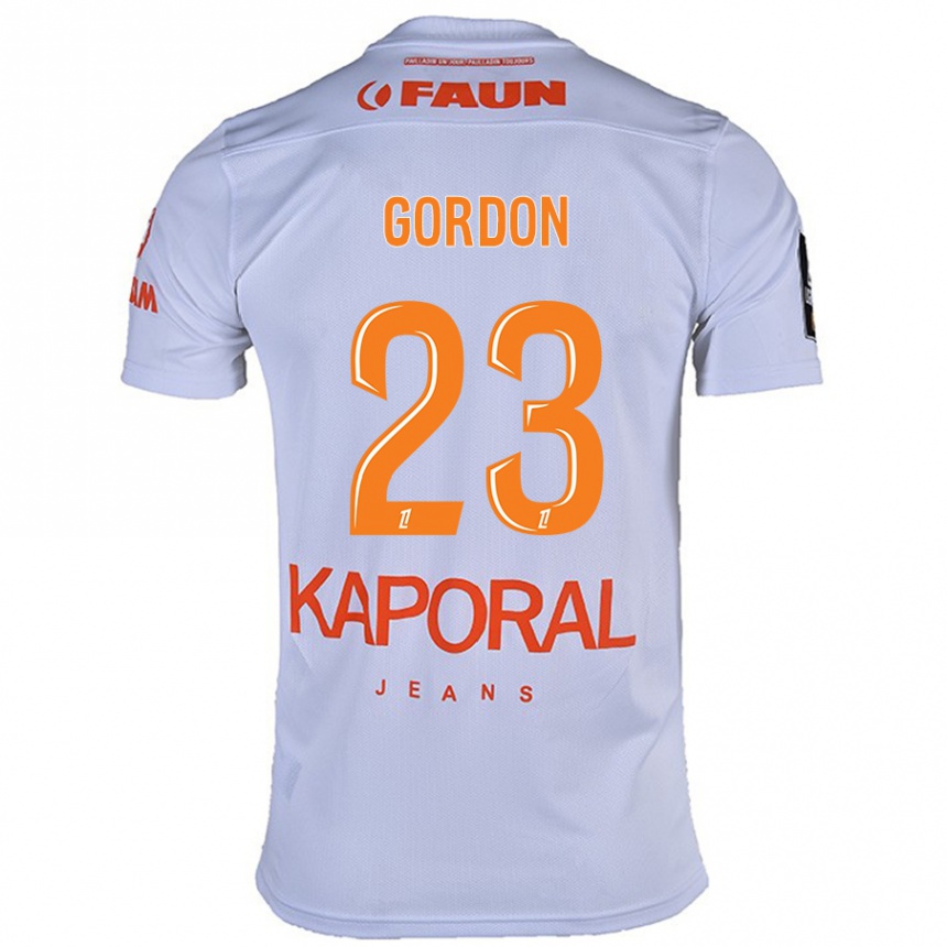 Men Football Sh'nia Gordon #23 White Away Jersey 2024/25 T-Shirt Australia