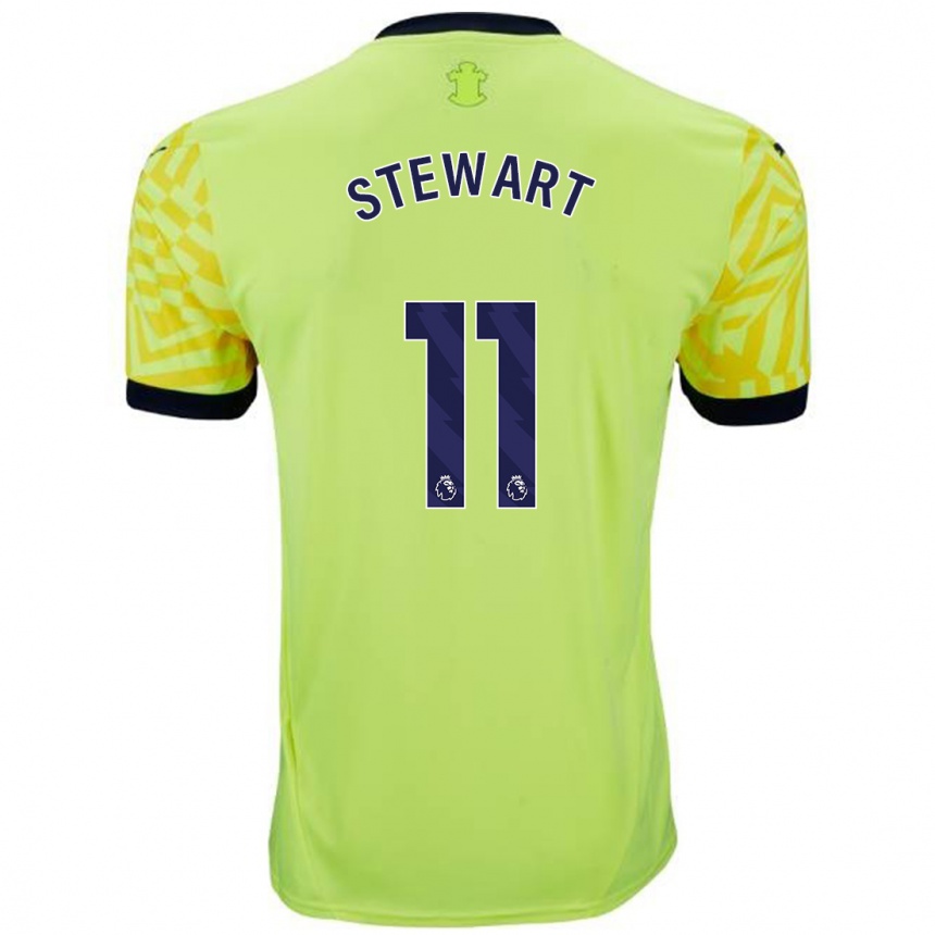 Men Football Ross Stewart #11 Yellow Away Jersey 2024/25 T-Shirt Australia