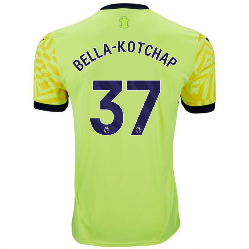 Men Football Armel Bella-Kotchap #37 Yellow Away Jersey 2024/25 T-Shirt Australia