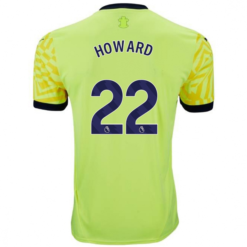 Men Football Bethany-May Howard #22 Yellow Away Jersey 2024/25 T-Shirt Australia