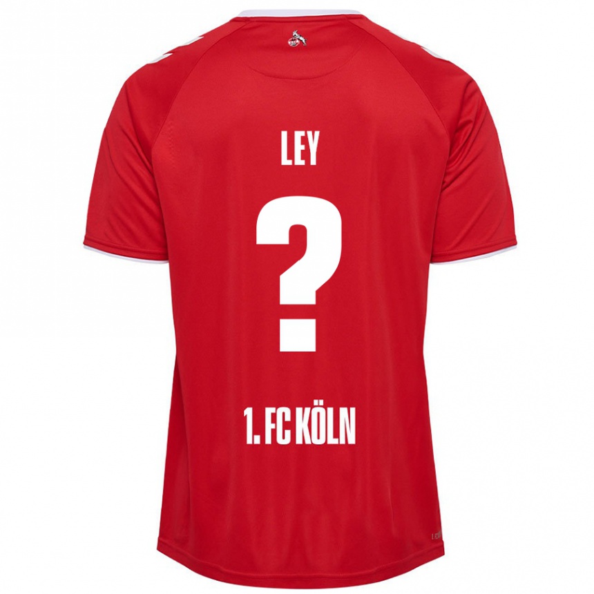 Men Football Benjamin Ley #0 Red White Away Jersey 2024/25 T-Shirt Australia