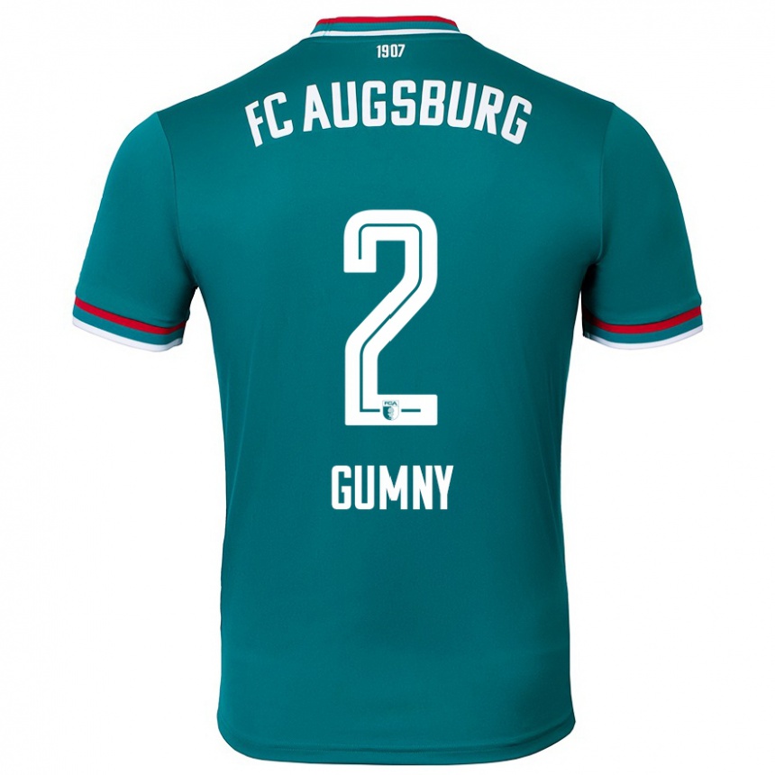 Men Football Robert Gumny #2 Dark Green Away Jersey 2024/25 T-Shirt Australia