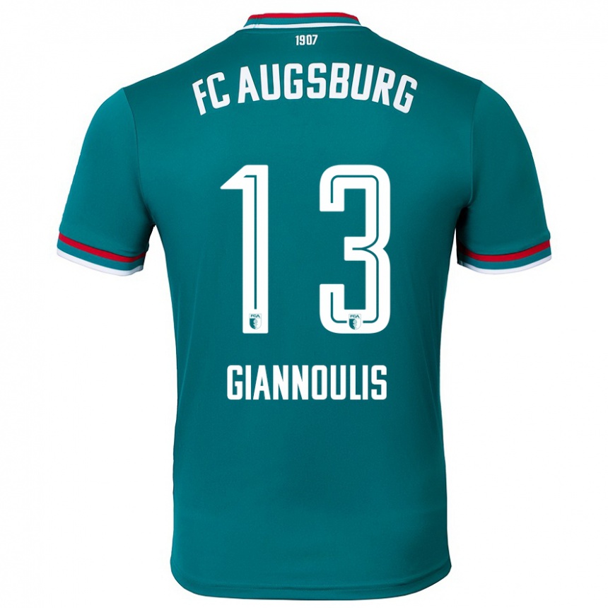 Men Football Dimitrios Giannoulis #13 Dark Green Away Jersey 2024/25 T-Shirt Australia