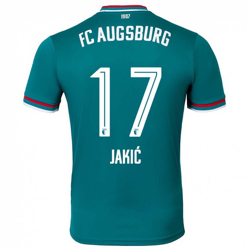 Men Football Kristijan Jakic #17 Dark Green Away Jersey 2024/25 T-Shirt Australia