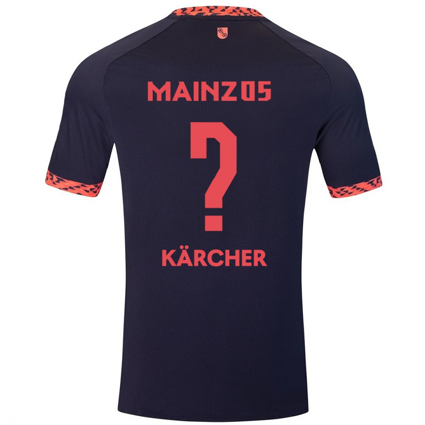 Men Football Bent Kärcher #0 Blue Coral Red Away Jersey 2024/25 T-Shirt Australia