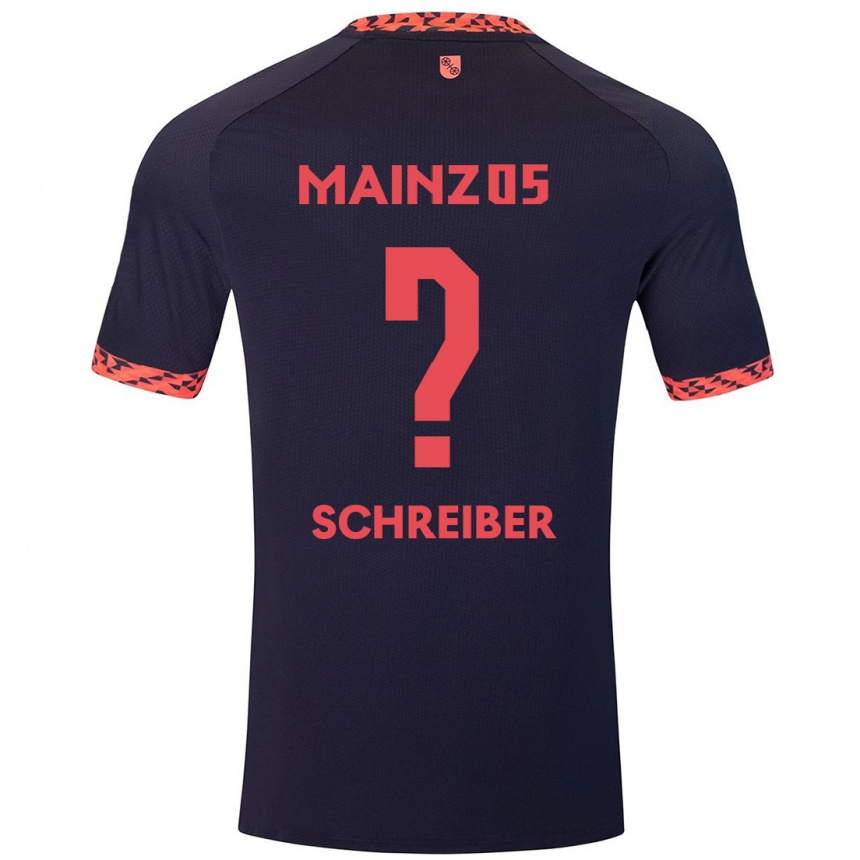 Men Football Philipp Schreiber #0 Blue Coral Red Away Jersey 2024/25 T-Shirt Australia