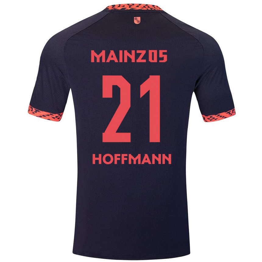 Men Football Leon Hoffmann #21 Blue Coral Red Away Jersey 2024/25 T-Shirt Australia