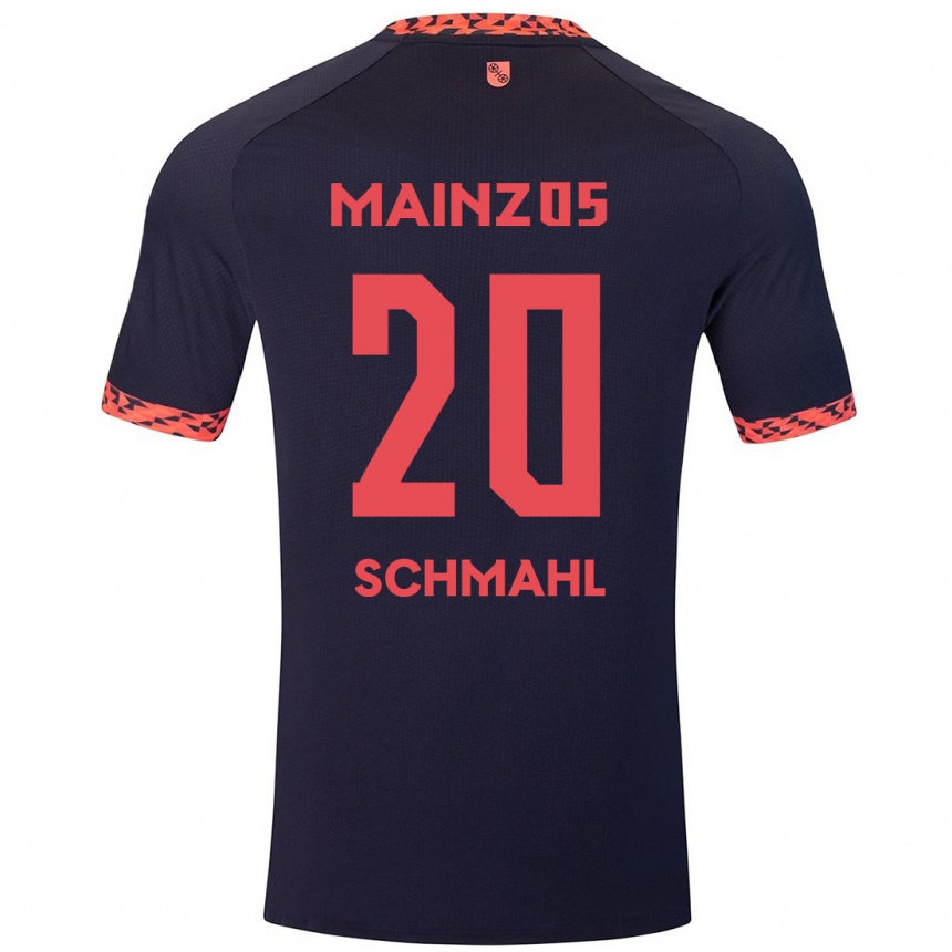 Men Football Laura Schmahl #20 Blue Coral Red Away Jersey 2024/25 T-Shirt Australia