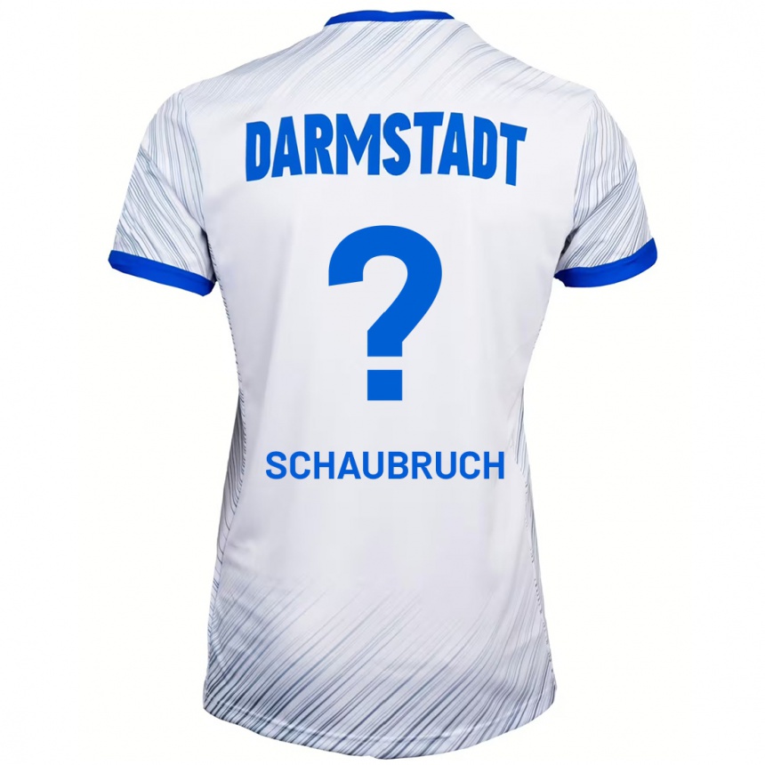 Men Football Julian Schaubruch #0 White Blue Away Jersey 2024/25 T-Shirt Australia