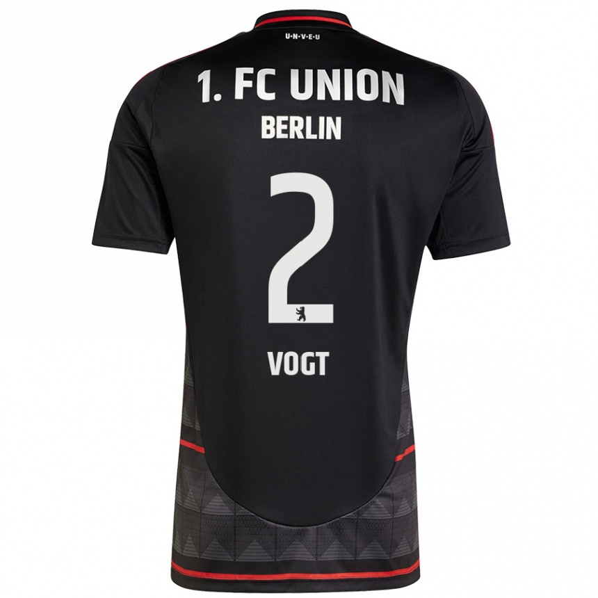 Men Football Kevin Vogt #2 Black Away Jersey 2024/25 T-Shirt Australia