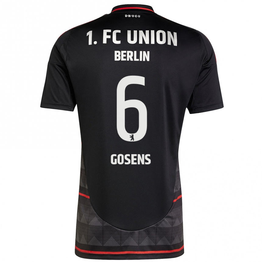 Men Football Robin Gosens #6 Black Away Jersey 2024/25 T-Shirt Australia