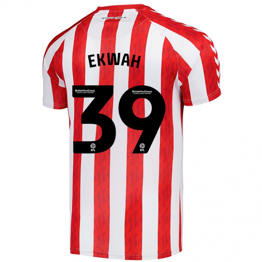 Women Football Pierre Ekwah #39 Red White Home Jersey 2024/25 T-Shirt Australia