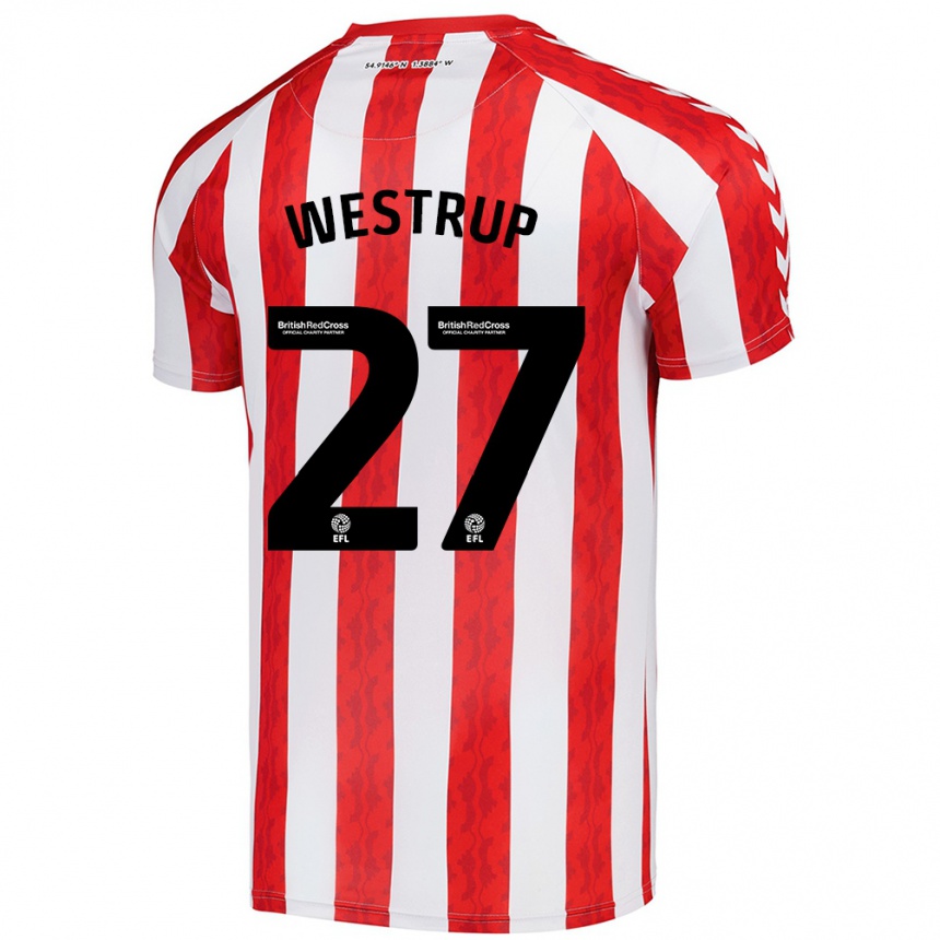 Women Football Brianna Westrup #27 Red White Home Jersey 2024/25 T-Shirt Australia