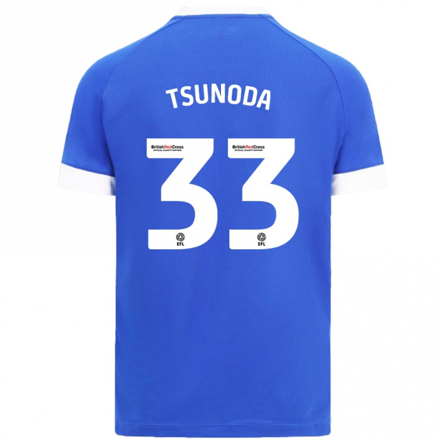 Women Football Ryotaro Tsunoda #33 Sky Blue Home Jersey 2024/25 T-Shirt Australia