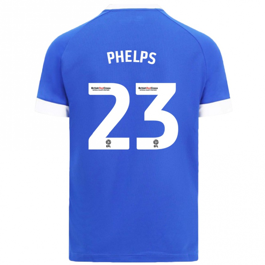 Women Football Anna Phelps #23 Sky Blue Home Jersey 2024/25 T-Shirt Australia