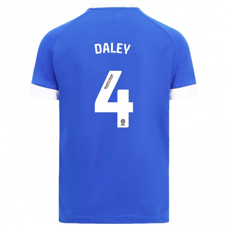 Women Football Hannah Daley #4 Sky Blue Home Jersey 2024/25 T-Shirt Australia