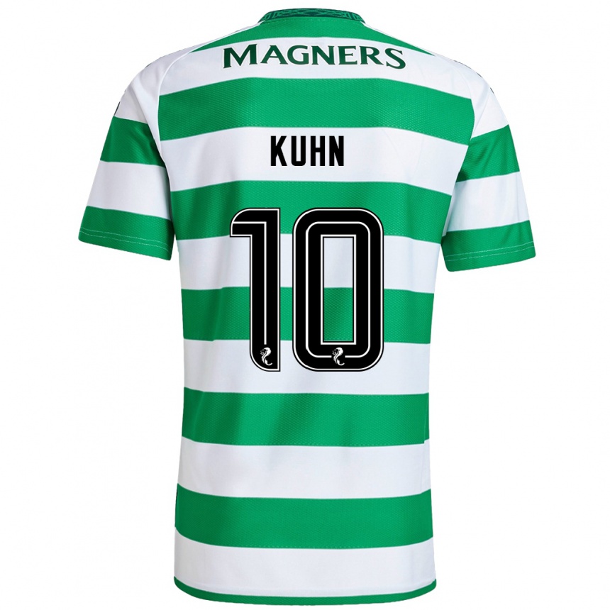 Women Football Nicolas Kühn #10 Green White Home Jersey 2024/25 T-Shirt Australia