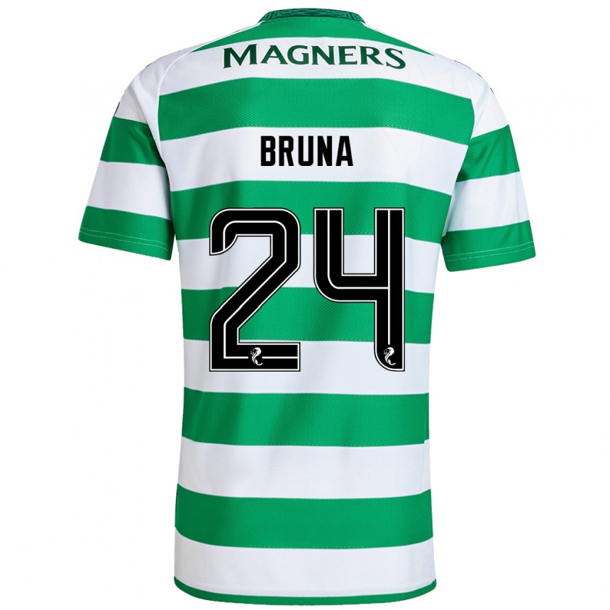 Women Football Bruna Lourenço #24 Green White Home Jersey 2024/25 T-Shirt Australia