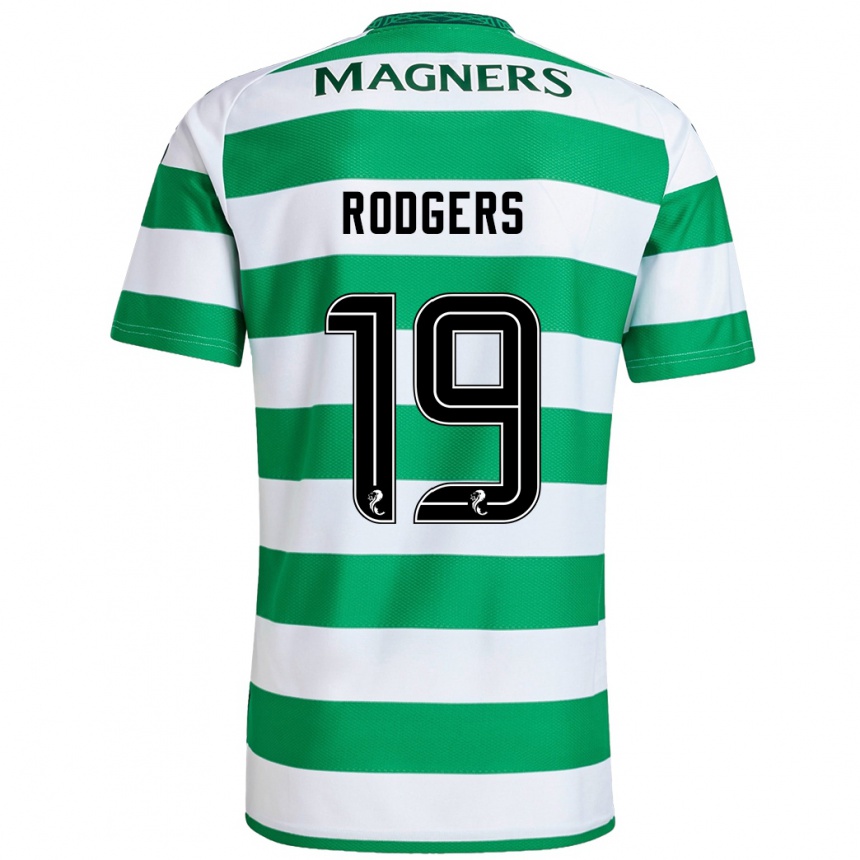 Women Football Lisa Rodgers #19 Green White Home Jersey 2024/25 T-Shirt Australia