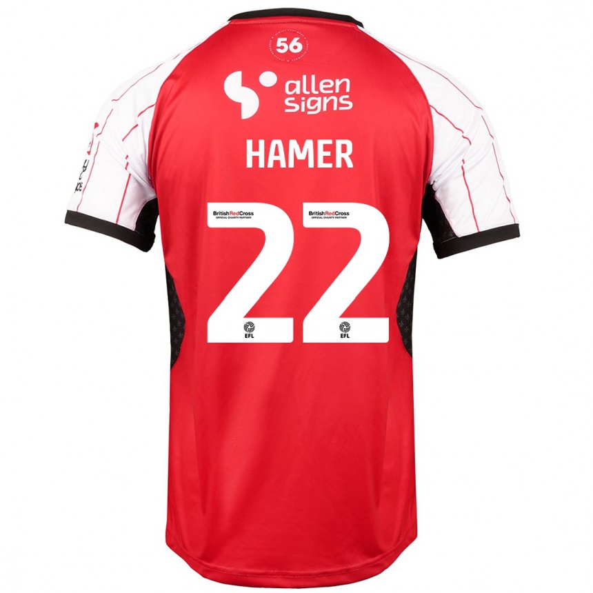 Women Football Tom Hamer #22 White Home Jersey 2024/25 T-Shirt Australia