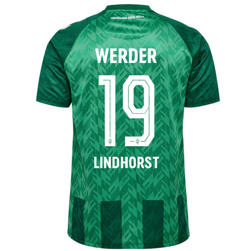 Women Football Jerrit Lindhorst #19 Green Home Jersey 2024/25 T-Shirt Australia