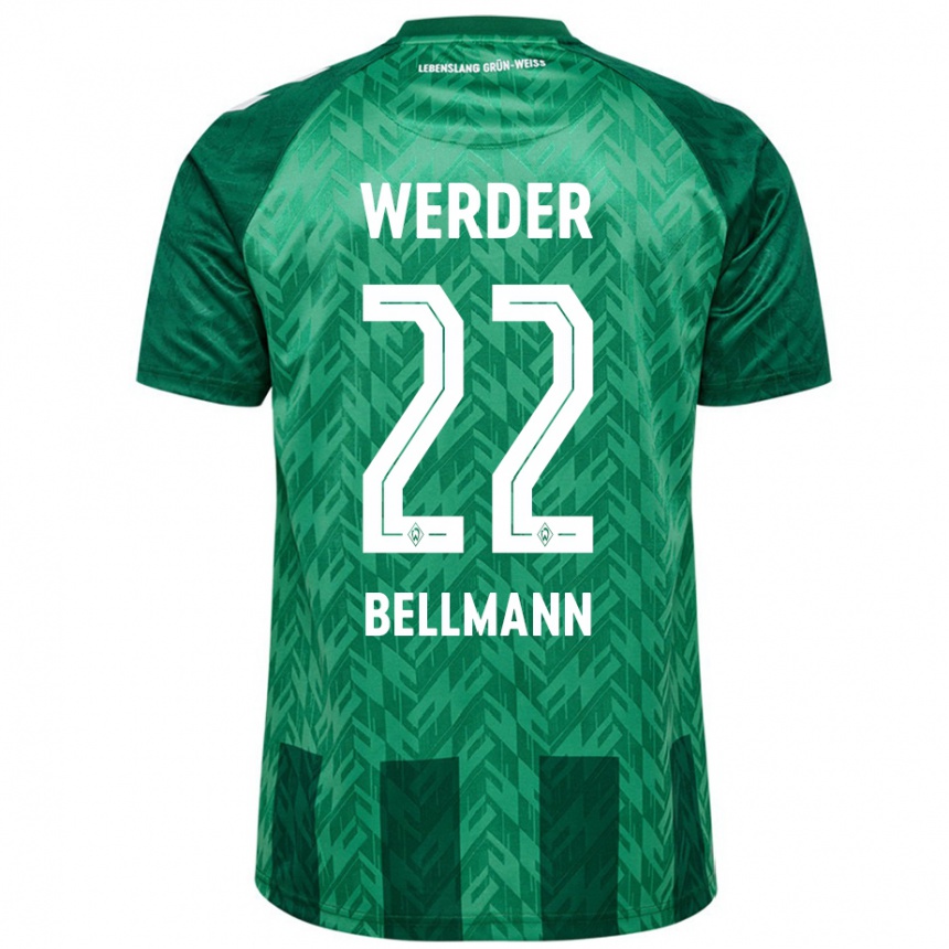 Women Football Paul Bellmann #22 Green Home Jersey 2024/25 T-Shirt Australia