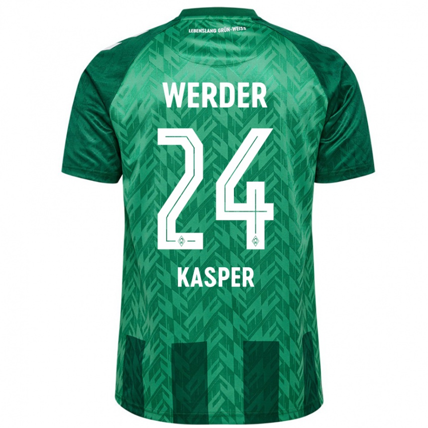 Women Football Dominik Kasper #24 Green Home Jersey 2024/25 T-Shirt Australia