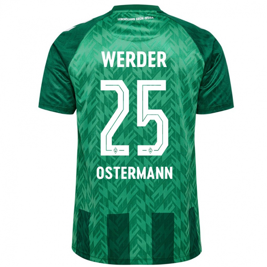 Women Football Ben Ostermann #25 Green Home Jersey 2024/25 T-Shirt Australia