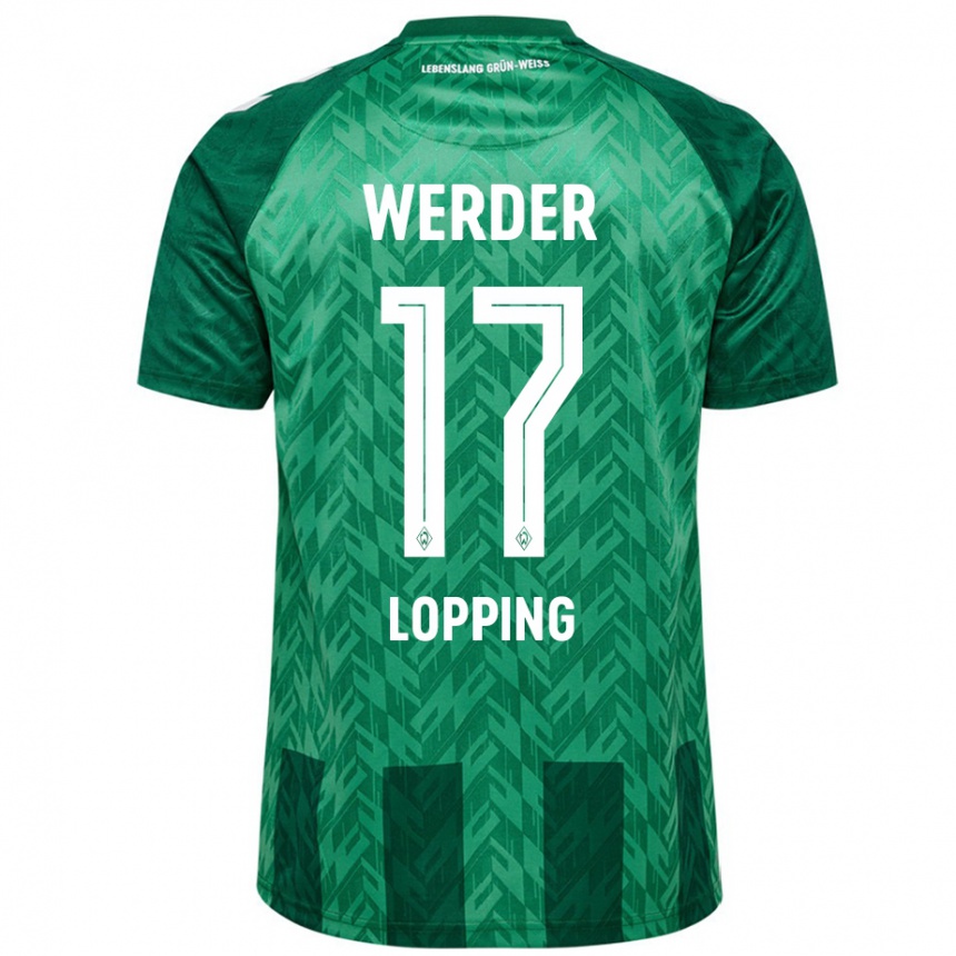 Women Football Jakob Löpping #17 Green Home Jersey 2024/25 T-Shirt Australia