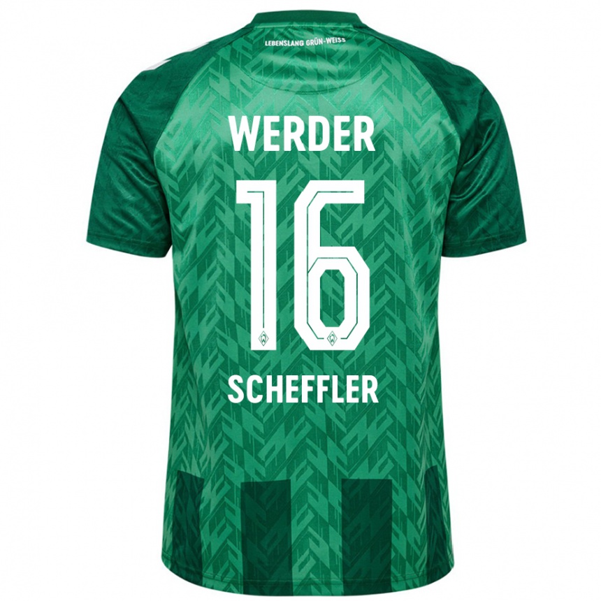 Women Football Ian Scheffler #16 Green Home Jersey 2024/25 T-Shirt Australia