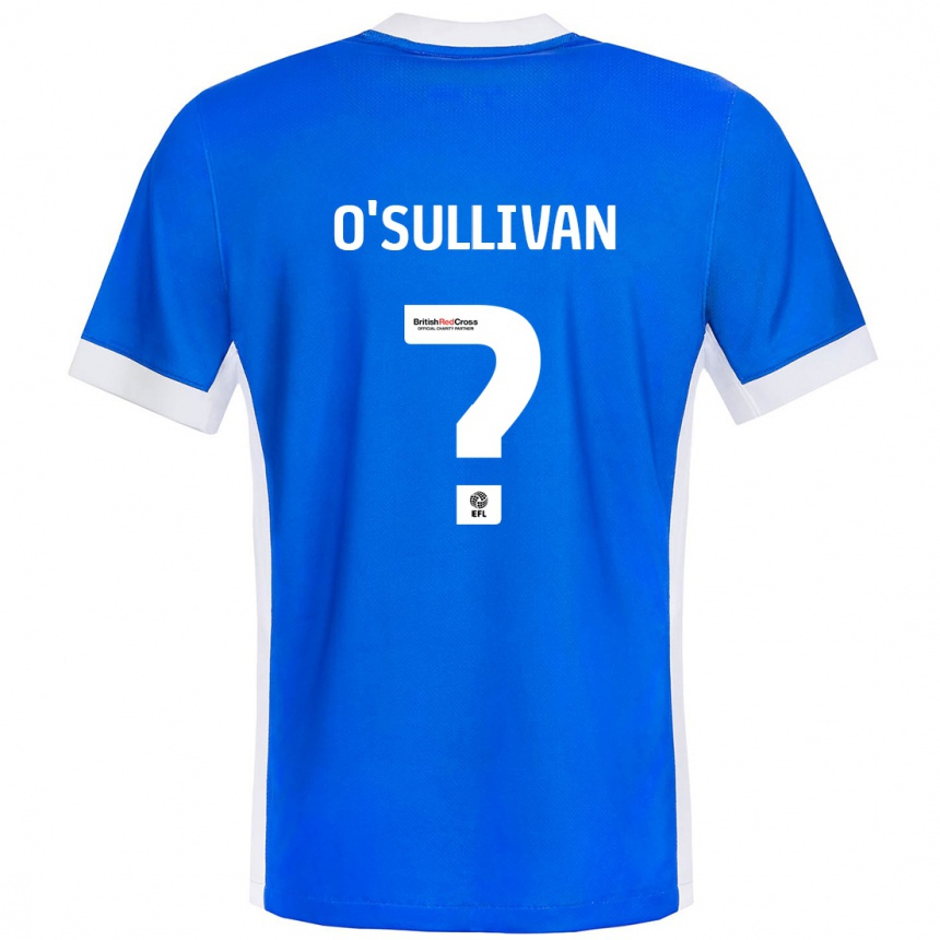 Women Football William O'sullivan #0 Blue White Home Jersey 2024/25 T-Shirt Australia