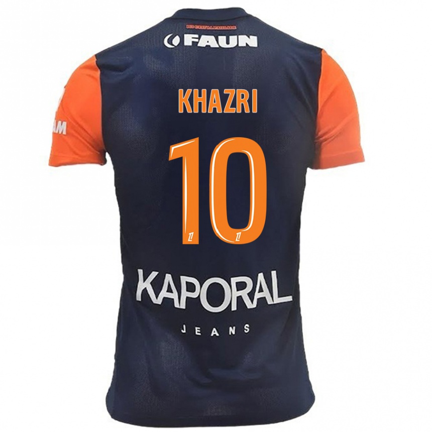 Women Football Wahbi Khazri #10 Navy Blue Orange Home Jersey 2024/25 T-Shirt Australia