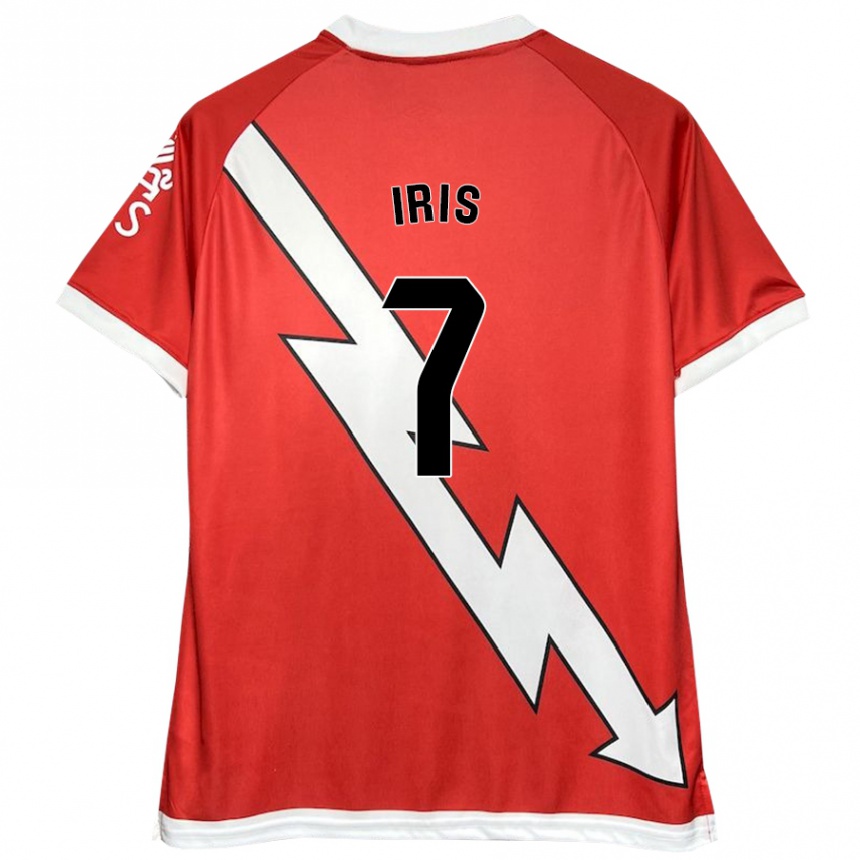 Women Football Iris Ponciano Del Rio #7 White Red Home Jersey 2024/25 T-Shirt Australia