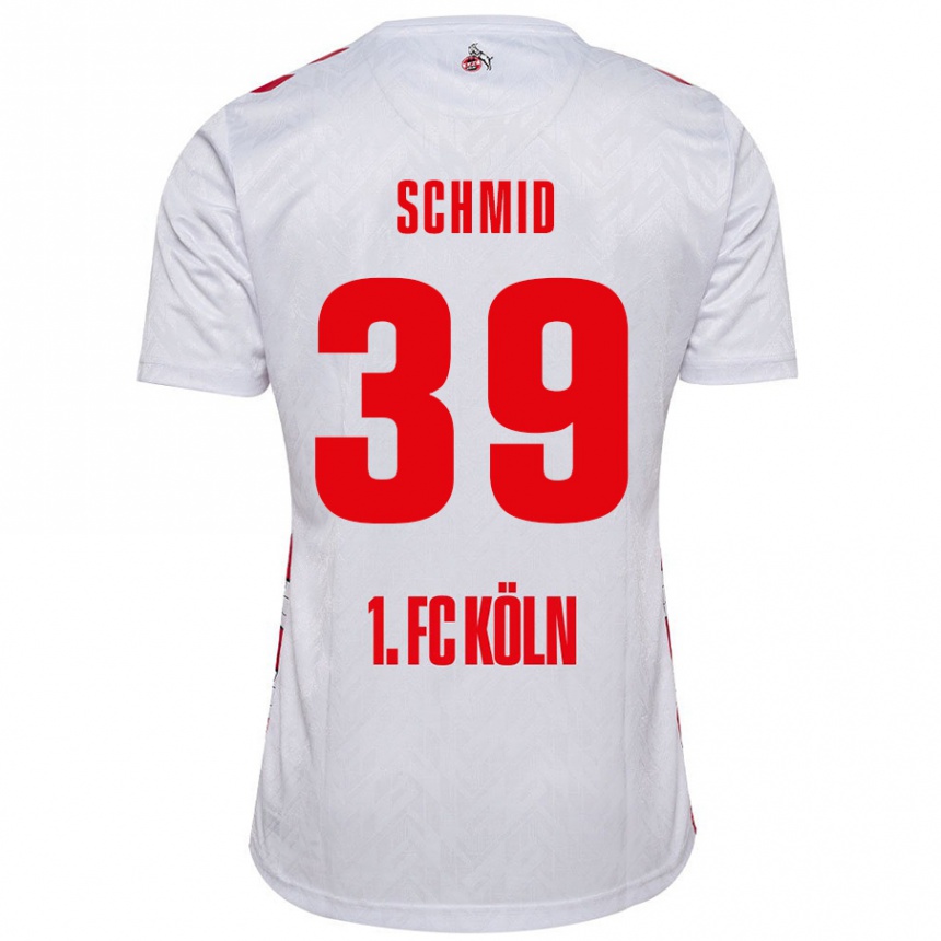 Women Football Maximilian Schmid #39 White Red Home Jersey 2024/25 T-Shirt Australia